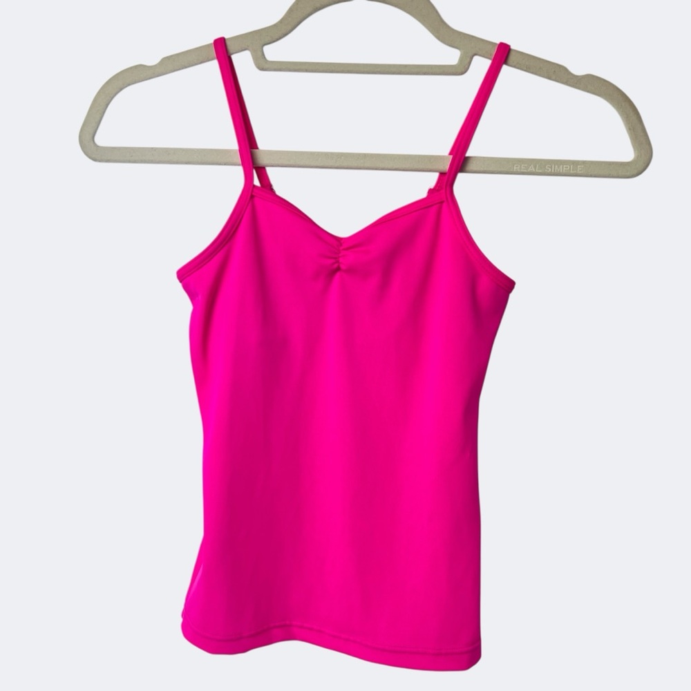Balera Dancewear Hot Pink Camisole Pinch Front Tank Top Child M
